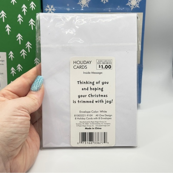 Sealed Holiday Card Lot of 49 Santa, JOY, Party City, Envelopes | Scrapbook - Picture 11 of 16